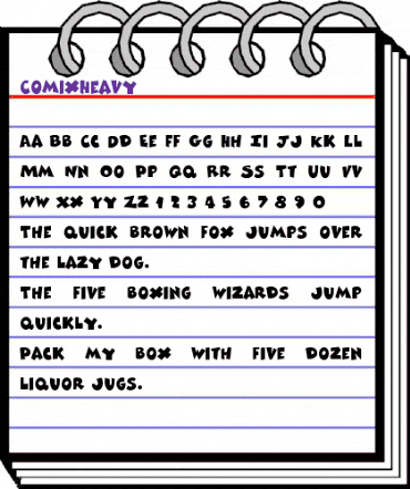 ComixHeavy Regular animated font preview ComixHeavy Regular animated font preview