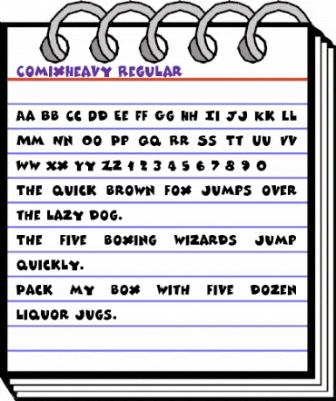 ComixHeavy normal animated font preview ComixHeavy normal animated font preview