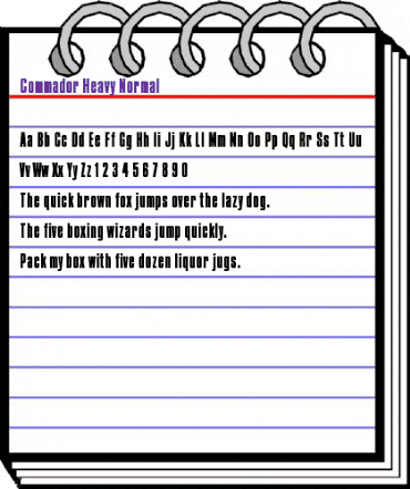 Commador Heavy Normal animated font preview Commador Heavy Normal animated font preview