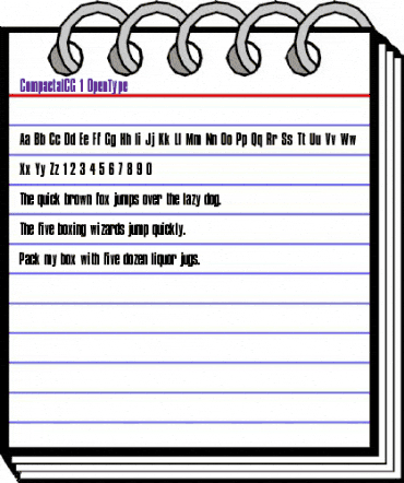 CompactaICG Regular animated font preview CompactaICG Regular animated font preview