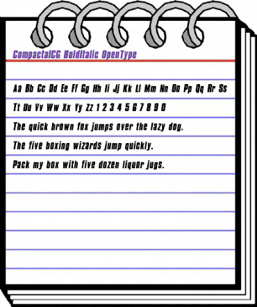 CompactaICG BoldItalic animated font preview CompactaICG BoldItalic animated font preview