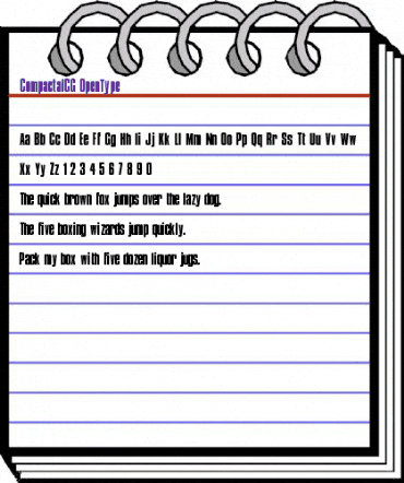 CompactaICG Regular animated font preview CompactaICG Regular animated font preview