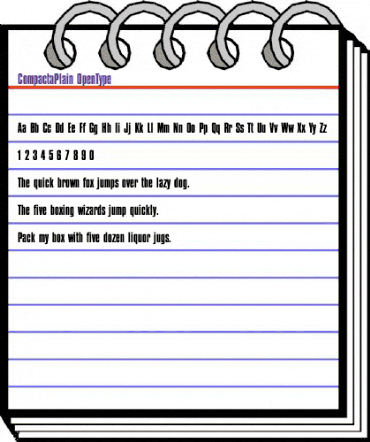 Compacta .. Plain animated font preview Compacta .. Plain animated font preview