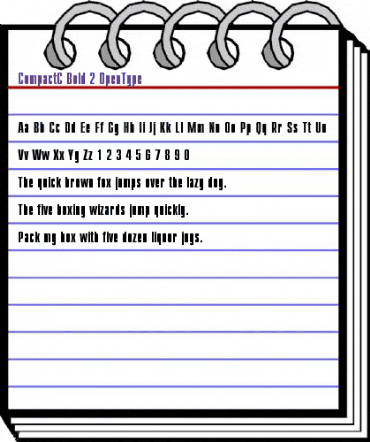 CompactC Bold animated font preview CompactC Bold animated font preview