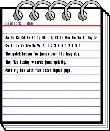 CompactCTT Bold animated font preview CompactCTT Bold animated font preview