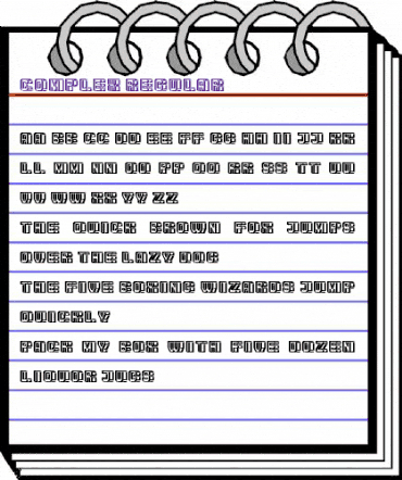 Complex Regular animated font preview Complex Regular animated font preview