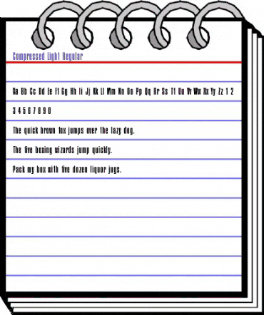 Compressed-Light Regular animated font preview