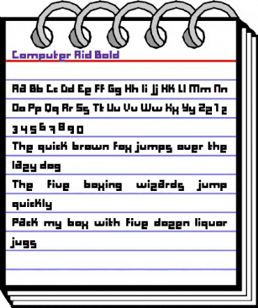 Computer Aid Bold animated font preview