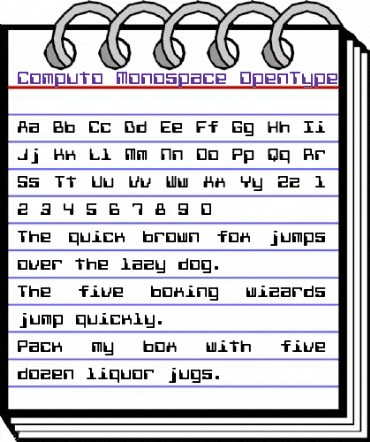 Computo Monospace Regular animated font preview Computo Monospace Regular animated font preview