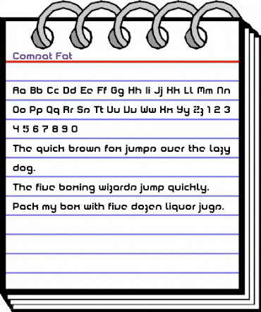 Comsat Fat animated font preview