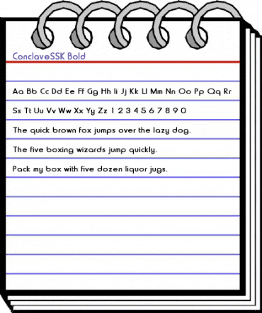 ConclaveSSK Bold animated font preview ConclaveSSK Bold animated font preview