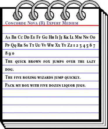 Concorde Nova Expert BQ Medium animated font preview Concorde Nova Expert BQ Medium animated font preview