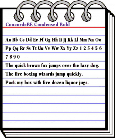 ConcordeBE-Condensed Bold animated font preview ConcordeBE-Condensed Bold animated font preview