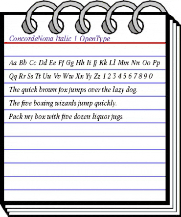 Concorde Nova Italic animated font preview Concorde Nova Italic animated font preview