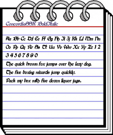 ConcordiaSSK BoldItalic animated font preview ConcordiaSSK BoldItalic animated font preview