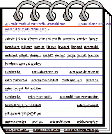 Condition Conception animated font preview
