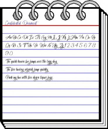 Confidential Document Regular animated font preview