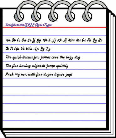 Confinental FREE Regular animated font preview Confinental FREE Regular animated font preview