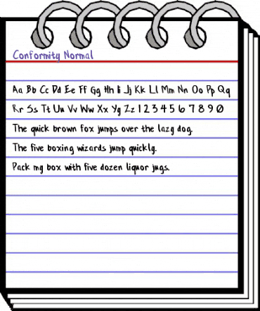 Conformity Normal animated font preview Conformity Normal animated font preview