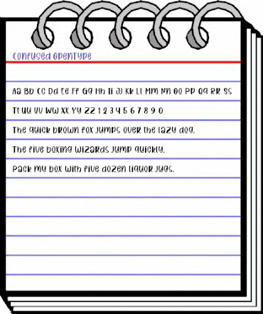 Confused Regular animated font preview Confused Regular animated font preview