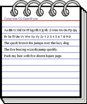 Congress CG Regular animated font preview Congress CG Regular animated font preview