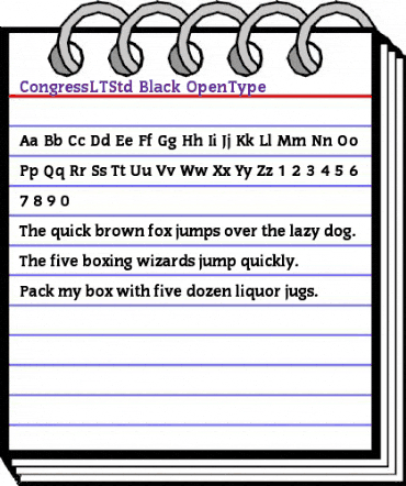 Congress LT Std Black animated font preview Congress LT Std Black animated font preview