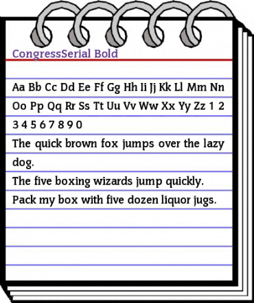 CongressSerial Bold animated font preview CongressSerial Bold animated font preview