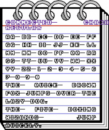 Connected Characters Regular animated font preview