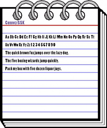 ConoverSSK Regular animated font preview ConoverSSK Regular animated font preview