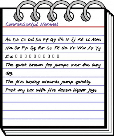 ConranScript Normal animated font preview