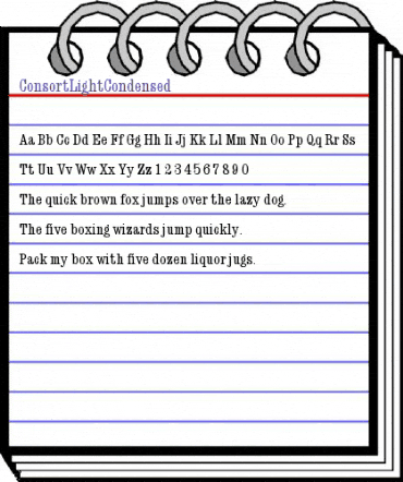 ConsortLightCondensed Regular animated font preview ConsortLightCondensed Regular animated font preview