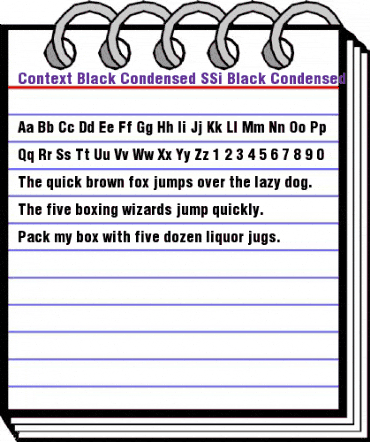 Context Black Condensed SSi Black Condensed animated font preview Context Black Condensed SSi Black Condensed animated font preview