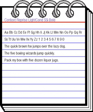 Context Reprise LightCond SSi Bold animated font preview Context Reprise LightCond SSi Bold animated font preview