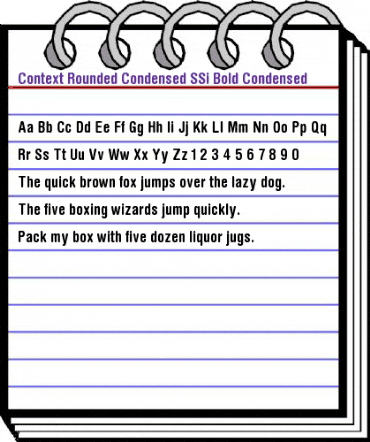 Context Rounded Condensed SSi Bold Condensed animated font preview