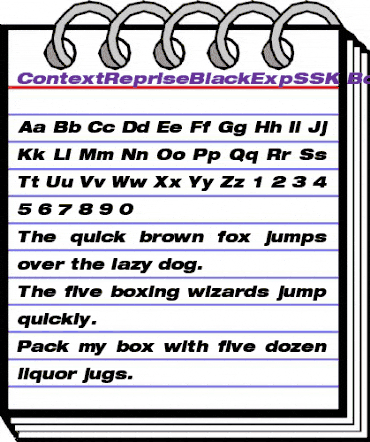 ContextRepriseBlackExpSSK Bold Italic animated font preview ContextRepriseBlackExpSSK Bold Italic animated font preview