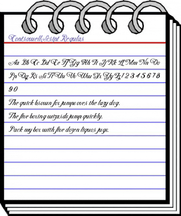 Controwell Script Regular animated font preview