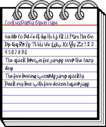 Cookies Party Regular animated font preview Cookies Party Regular animated font preview