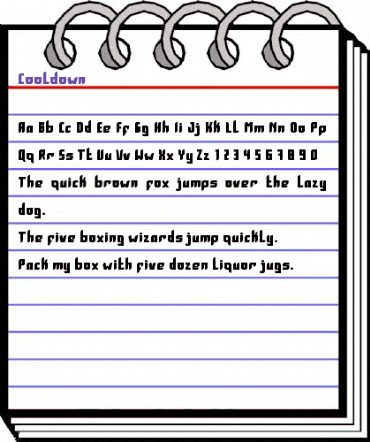 Cooldown Regular animated font preview Cooldown Regular animated font preview