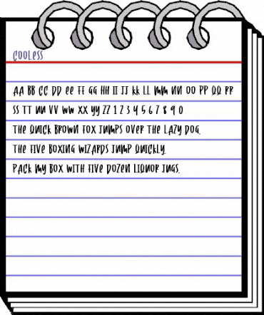 Cooless Regular animated font preview