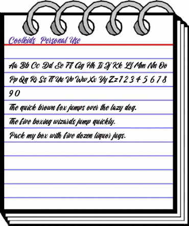 Coolkids - Script Typeface Regular animated font preview