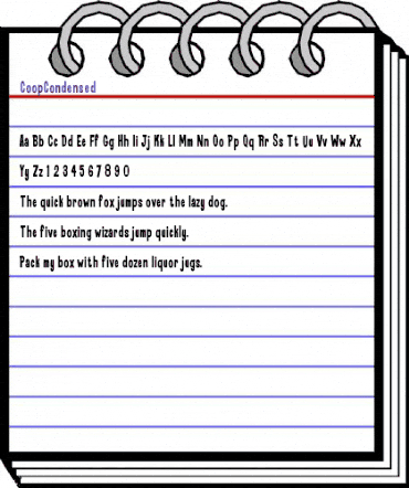 CoopCondensed Medium animated font preview CoopCondensed Medium animated font preview