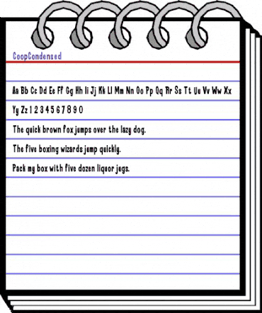 CoopCondensed Medium animated font preview