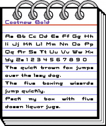 Cootnew Bold animated font preview Cootnew Bold animated font preview