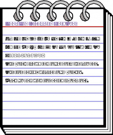 Copal Std Decorated animated font preview Copal Std Decorated animated font preview