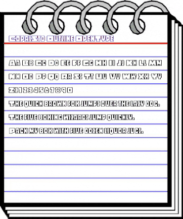 Copal Std Outline animated font preview Copal Std Outline animated font preview