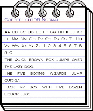 CopperLightDB Normal animated font preview CopperLightDB Normal animated font preview