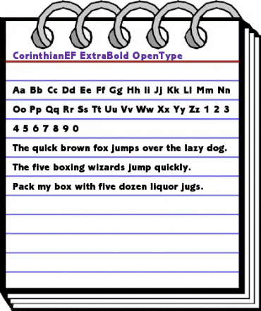 CorinthianEF ExtraBold animated font preview CorinthianEF ExtraBold animated font preview