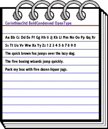 Corinthian Std Bold Condensed animated font preview Corinthian Std Bold Condensed animated font preview