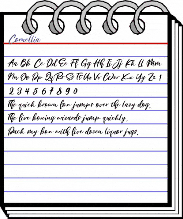Cornellia Regular animated font preview Cornellia Regular animated font preview