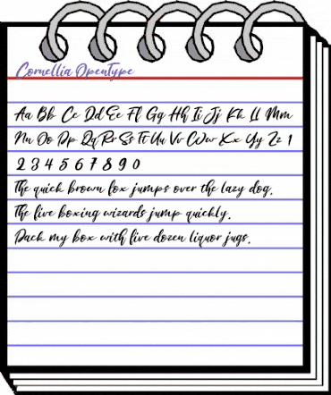 Cornellia Regular animated font preview Cornellia Regular animated font preview